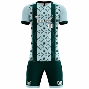 ชุดฟุตบอลสั่งทำพิเศษ คุณภาพสูง ระบายอากาศได้ดี แห้งเร็ว ป้องกันแบคทีเรีย ผ้าสแปนเด็กซ์/โพลีเอสเตอร์ เสื้อและกางเกงขาสั้น ชุดเซ็ต ผู้ผลิต OEM ODM - Product Image 2