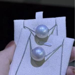 Collier polyvalent Kroos avec pendentif cœur étoilé et perle d'eau douce naturelle de 5 à 8 mm à haute brillance - Product Image 2