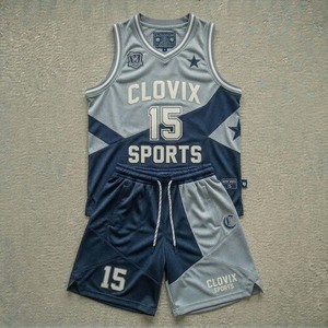 Ensemble de maillots de basket-ball imprimés par sublimation, séchage rapide, vêtements de sport pour l'entraînement - Product Image 2
