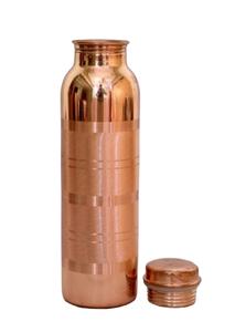 Antique <b>Copper</b> Engraved Natural <b>Copper</b> <b>Bottle</b> With Modern Design Barware Matt Finished Kitchen Ware - Product Image 2