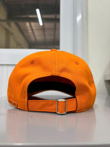 Gorra de Béisbol y Golf Naranja sin Estructura, con Logotipo Personalizado en el Panel Frontal, Cierre de Botón, Visera Curva, 100% Lona de Algodón Transpirable - Product Image 2