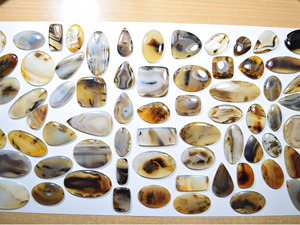Cabochons d'agate naturelle du Montana pour la fabrication de bijoux, pierres précieuses d'origine éthique, thérapie énergétique Reiki et chakra. - Product Image 5
