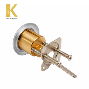 Cilindro de Cerradura de Puerta SC con Ranura para Llave, Cromado Satinado, Estándar Americano, Herraje de Seguridad para Puerta, Latón Sólido, Duradero - Product Image 4