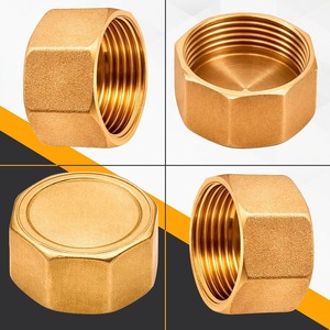 Bouchon de tuyau en laiton 1NPT à filetage femelle, embout robuste en laiton pour raccords de tuyauterie, résistant à la corrosion, étanche aux fuites, pour eau, gaz, air, huile - Product Image 5