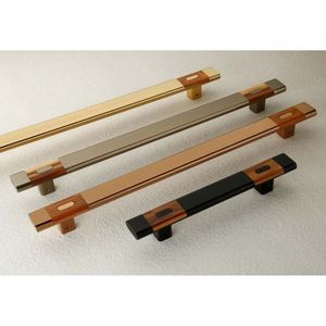 Tiradores Ecológicos Cuadrados de Aluminio y Madera para Muebles, Cómodas, Armarios y Cajones, Modernos, Duraderos y de Fácil Instalación - Product Image 5
