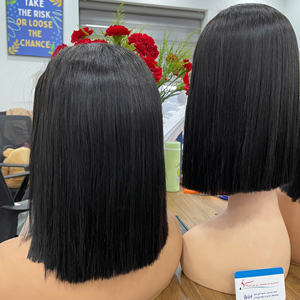 Perruque la plus vendue en cheveux humains, avec closure en dentelle au milieu, lisse comme des baguettes, cheveux naturels pour femmes, style doux, cheveux bruts, couleur du fournisseur - Product Image 5