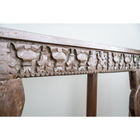 Mesa Consola de Madera Maciza con Tallado Tradicional para Sala de Estar y Oficina, Precio Económico 2025