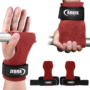 Correa de Muñeca para Levantamiento de Pesas, Correas de Muñeca Dobles de Cuero para Entrenamiento de Fuerza en el Gimnasio, Muñequeras Acolchadas de Neopreno - Product Image 6