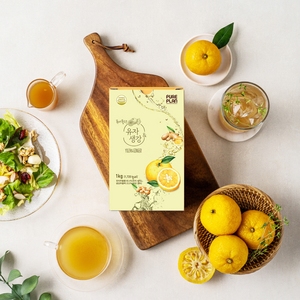 [Pure Bright and Warm Cooperative] Bebida Instantánea de Limón y Jengibre PURE PLAN y Paquete Económico de 1 kg y Té Herbal de Yuja Sin OMG - Product Image 2