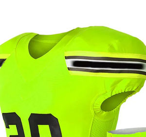 Maillots de football américain personnalisés OEM à manches courtes, grandes tailles, ensemble uniforme respirant d'été avec options d'impression personnalisées - Product Image 4