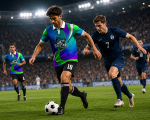 Salstar Wholesale 100% Polyester Digital Print Football Breathable Anti-Bacterial Sleeveless <b>Adjustable</b> <b>Strap</b> Jerseys Kit Custom - Product Image 5