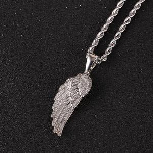 Bijoux Hip Hop européens et américains, pendentif aile d'ange, bijoux rétro, collier aile de couple pour femmes et hommes, cadeaux délicats - Product Image 6