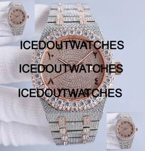 Montre de plongée mécanique pour homme avec bracelet en acier inoxydable et cristal de verre moissanite rond - Product Image 1