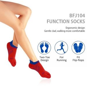 Calcetines deportivos ligeros y finos para mujer, medias de entrenamiento hasta el tobillo, para maratón, correr, 2 dedos - Product Image 2
