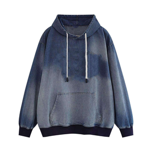 Sweat à capuche technique JAKTIVE WEAR pour homme, coupe régulière, en denim léger, respirant et écologique, idéal pour l'hiver et le streetwear décontracté – Meilleure vente - Product Image 1
