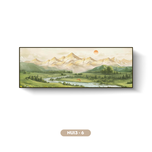 Tableau mural en soie HALO Brand Model NUI3 - 6, peinture de paysage, œuvre d'art exquise faite à la main, décoration intérieure, OEM ODM Vietnam - Product Image 1