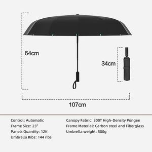 Promotional Wholesale High Quality Pongee Fiberglass <b>Windproof</b> UV Protection Fully-Automatic Folding <b>Umbrella</b> for Business Gifts - Product Image 2