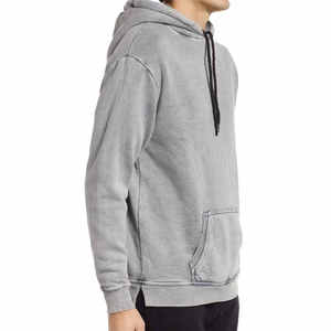 Sweat-shirts à capuche décontractés pour hommes en coton mélangé, avec logo frontal, respirants, nouvelle conception, les plus vendus - Product Image 2