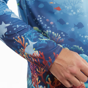 Camiseta de manga larga sublimada de alta demanda, 100% algodón, corte regular para hombre, camiseta holgada de moda, camiseta suave para hombre - Product Image 4