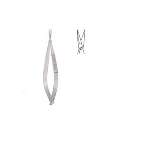 Tijeras Oftálmicas Castroviejo Micro Eye Scissor de 4 Pulgadas, Rectas, de Acero Inoxidable, Instrumentos Quirúrgicos Oftálmicos - Product Image 4
