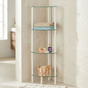 Meilleure vente, support d'angle de salle de bain en métal chromé à 4 niveaux, utilisation hôtelière moderne - Product Image 1