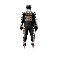 Nouveaux maillots de hockey sur glace personnalisés à prix avantageux, très demandés, 100% polyester, antibactériens, haute performance, personnalisables
