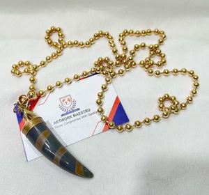 Pendentif en corne, nouveau design, best-seller, tendance, bijoux écologiques, accessoires pour femmes, bijoux unisexes - Product Image 3