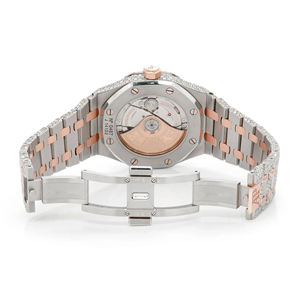 Reloj Iced Out de Moissanita con Diamantes VVS, Estilo Hip Hop, de Acero Inoxidable, Cuarzo, para Hombre, Correa de 20mm, Esfera de Cristal - Product Image 5