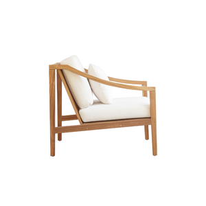 High Quality Solid Teak Wood Modern <b>Lounge</b> <b>Chair</b> Waterproof Cushion <b>Outdoor</b> Garden Furniture for Warehouse and Hotel Use - Product Image 5