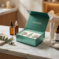 Boîte Cadeau Magnétique de Luxe en Carton Rigide Vert avec Insert Estampé à Chaud pour Parfums, Soins de la Peau et Cosmétiques – Vente en Gros Usine avec Logo Personnalisé