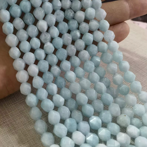 หยกธรรมชาติทรงดาวเจียระไนแบบเต็มเม็ด สำหรับทำเครื่องประดับ DIY - Product Image 1