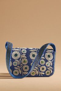 Bolso de hombro geométrico a cuadros con patrón de rayas y bordado de cuentas, en blanco y negro, para mujer, ideal para fiestas - Craftera Exports - Product Image 3