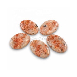 Pierre de méditation Premium en Pierre de Soleil, polie naturellement, en forme de pouce, pour la poche, vente en gros, fabricant, exportateur, fournisseur - Product Image 1