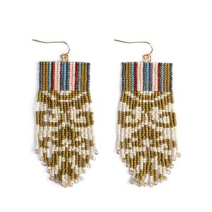 ต่างหูทรงหยดน้ำประดับลูกปัดทรงเมล็ดพืช Nova Star Craft รุ่นยาว ดีไซน์ทันสมัย เหมาะสำหรับทั้งชายและหญิง ได้รับการรับรองจาก IGI - Product Image 1