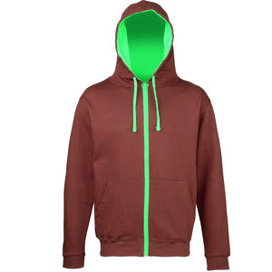 Sweat-shirt à capuche zippé uni pour homme, personnalisé, doux, décontracté, en polaire, pour extérieur, prix usine. - Product Image 3