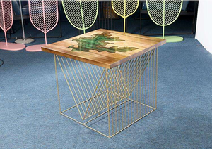 Tables d'art en résine époxy, table basse en résine époxy, décoration intérieure - Product Image 2