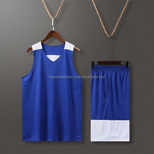 Vente en gros de maillots de basket-ball réversibles de haute qualité 100% polyester avec logo et numéro personnalisés taille plus disponible - Product Image 5