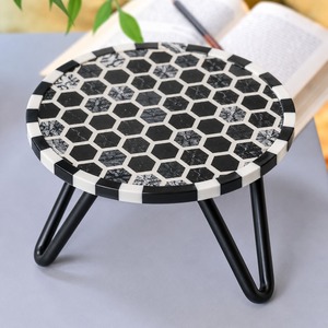 Durable Wooden And Iron <b>Cake</b> <b>Stand</b> With Elegant Finish For <b>Cake</b> Serving Decorative Display And Special Events - Product Image 4