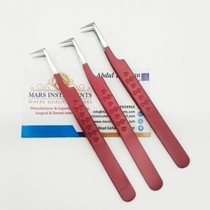 Pince à épiler professionnelle en acier inoxydable pour extensions de cils, nouvelle tendance, 90 degrés - Product Image 1