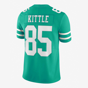 Custom American Football Jerseys Breathable Printed Plus Size Uniform with Short Sleeves Patchwork Design Cheap Price OEM - Product Image 2