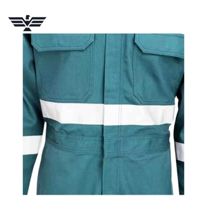 Combinaison de travail réfléchissante de sécurité, uniforme de protection industrielle, combinaison une pièce haute visibilité avec bande réfléchissante - Product Image 4