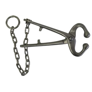 Bull Nose <b>Holder</b> Stainless Steel Veterinary Animal Restraint Tool Durable Livestock Handling Equipment Farm <b>Control</b> Device - Product Image 3