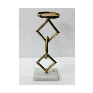 Modern Industrial Design Handmade Golden Finishing Tea Light <b>Candle</b> Pillar With Glass for Wedding & <b>Dinner</b> Parties usage Item - Product Image 5