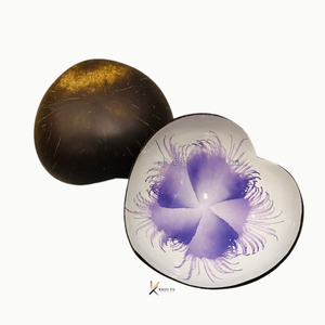 Handmade Heart Shape Vietnamese Polished Lacquer <b>Coconut</b> <b>Shell</b> Bowls Wooden Eco Friendly Tableware for Serving and Gifts - Product Image 4