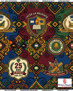 Custom African Wax Print Fabric Manufacturer School Anniversary Convention Uniform Celebration Fundraising <b>Textile</b> Supplier - Product Image 2