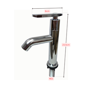 Grifo de lavabo de columna de agua fría individual cromado de plástico ABS de alta calidad al por mayor para baño KSLA-01T5 KSN Vietnam - Product Image 4