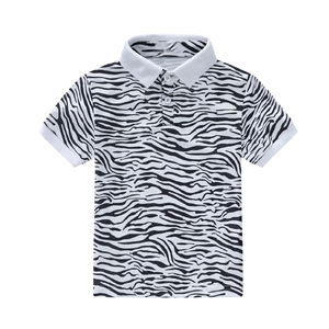 Ropa de niño para la temporada de verano, camisetas polo casuales para niños, diseño personalizado, camisetas polo a rayas de algodón suave premium para niños. - Product Image 1