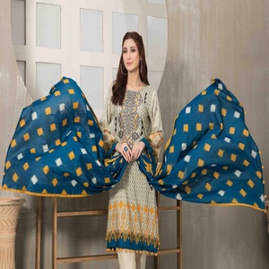 Awakkal-traje de 3 piezas con estampado Digital para mujer, Colección bonita y elegante de alta calidad, volumen AROOSA - Product Image 5