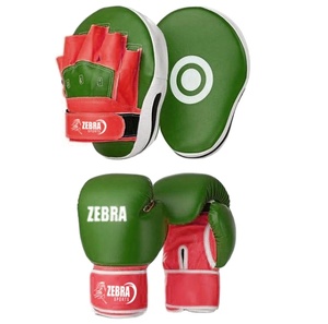 Gants de boxe en dentelle, super gants de boxe en dentelle 10oz 12oz 14oz 16oz boxe MMA poinçonnage gants en cuir coussinets de mise au point - Product Image 1