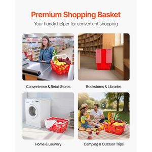 20 Cesti Impilabili in PE da 21L con Struttura a Rete Densa e Manici, Capacità 9 kg, Ideali per lo Shopping al Porto - Product Image 6